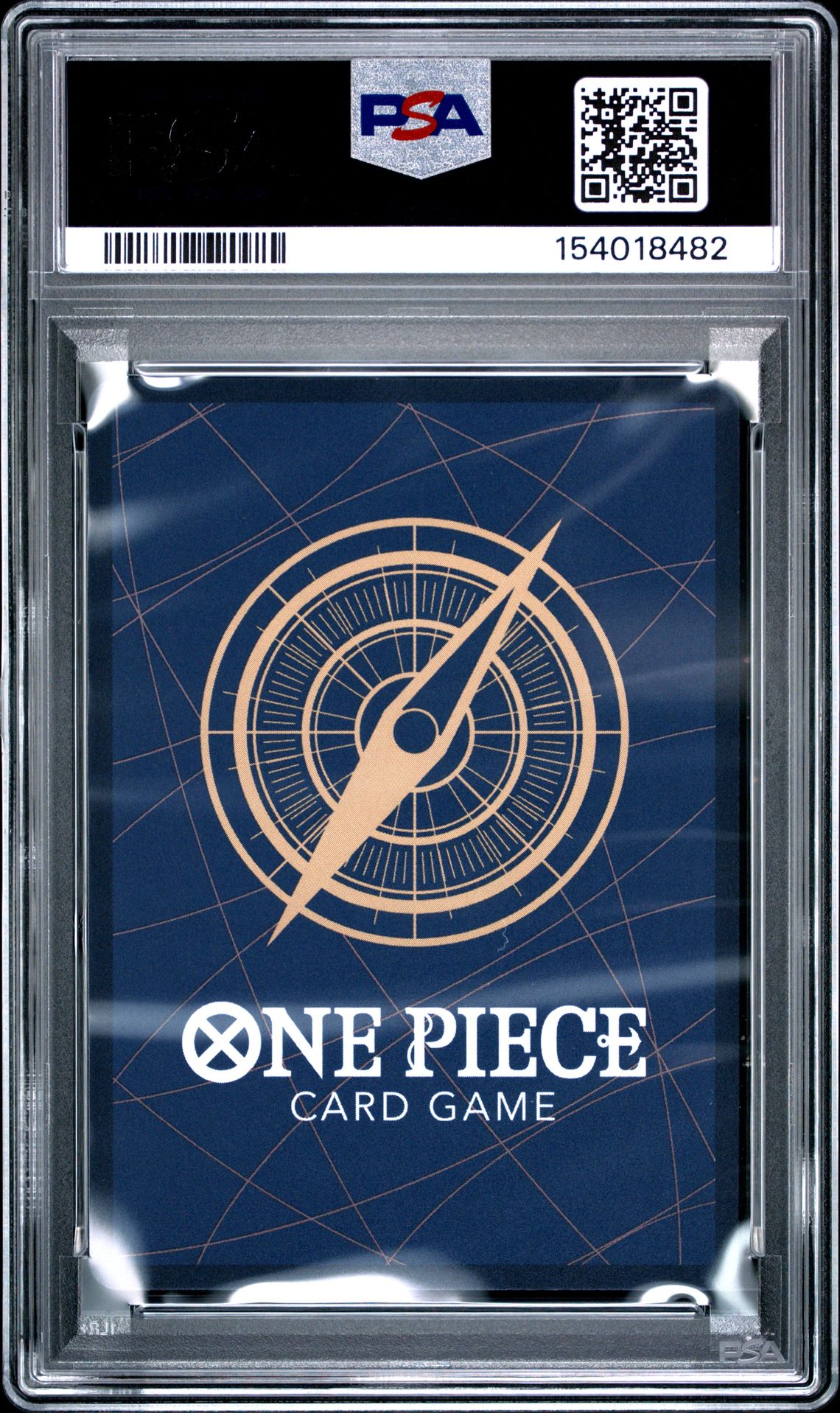 2025 One Piece Promos Monkey D. Luffy #109 (Illustration Box Vol.3) Gem Mt 10 back view - PSA certificate #154018482