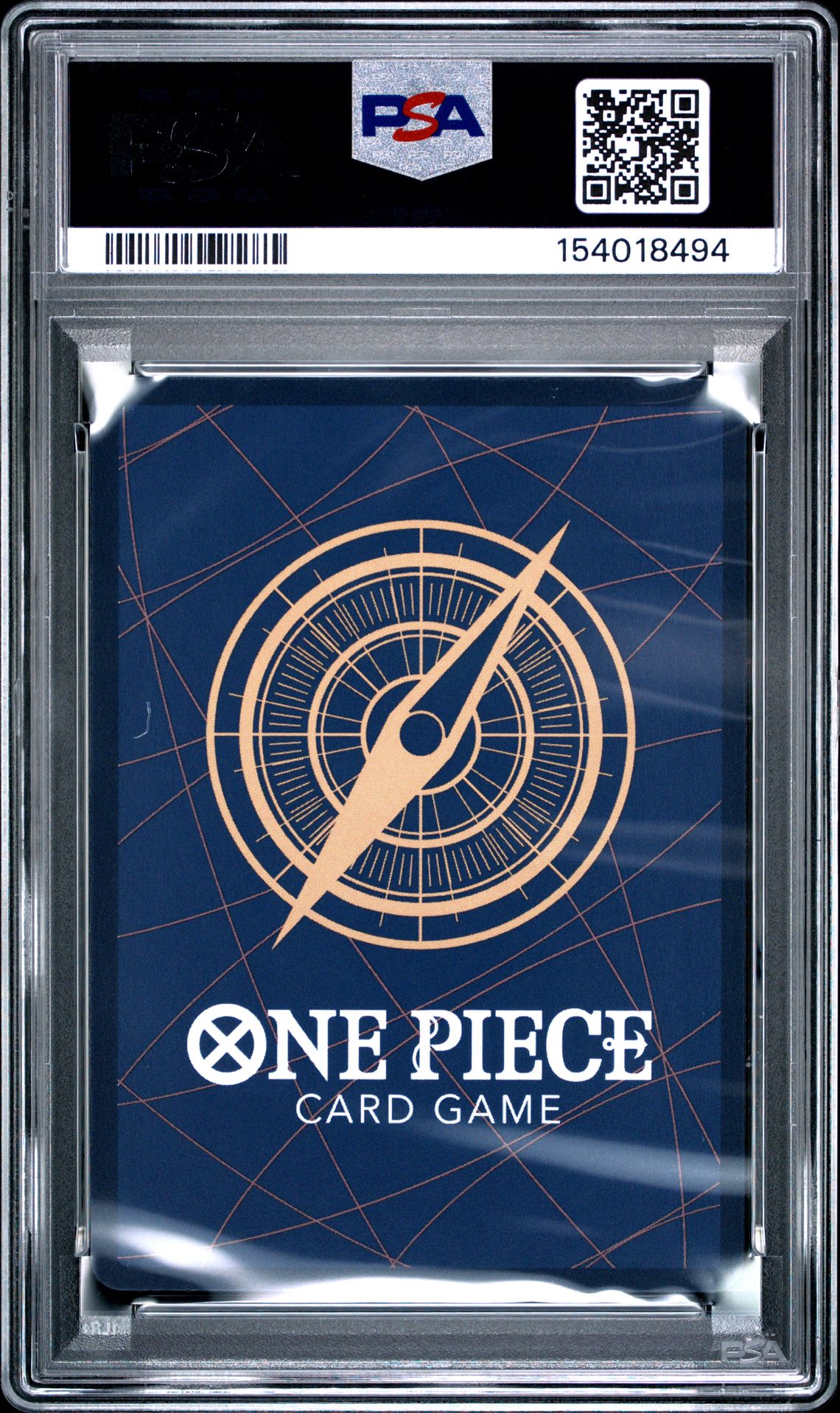 2025 One Piece Op13-Carrying On His Will Portgas D. Ace #119 (Alternate Art) Gem Mt 10 back view - PSA certificate #154018494
