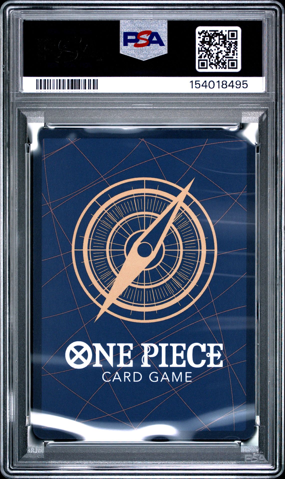 2025 One Piece Op11-A Fist Of Divine Speed Hibari #010 (Alternate Art) Gem Mt 10 back view - PSA certificate #154018495