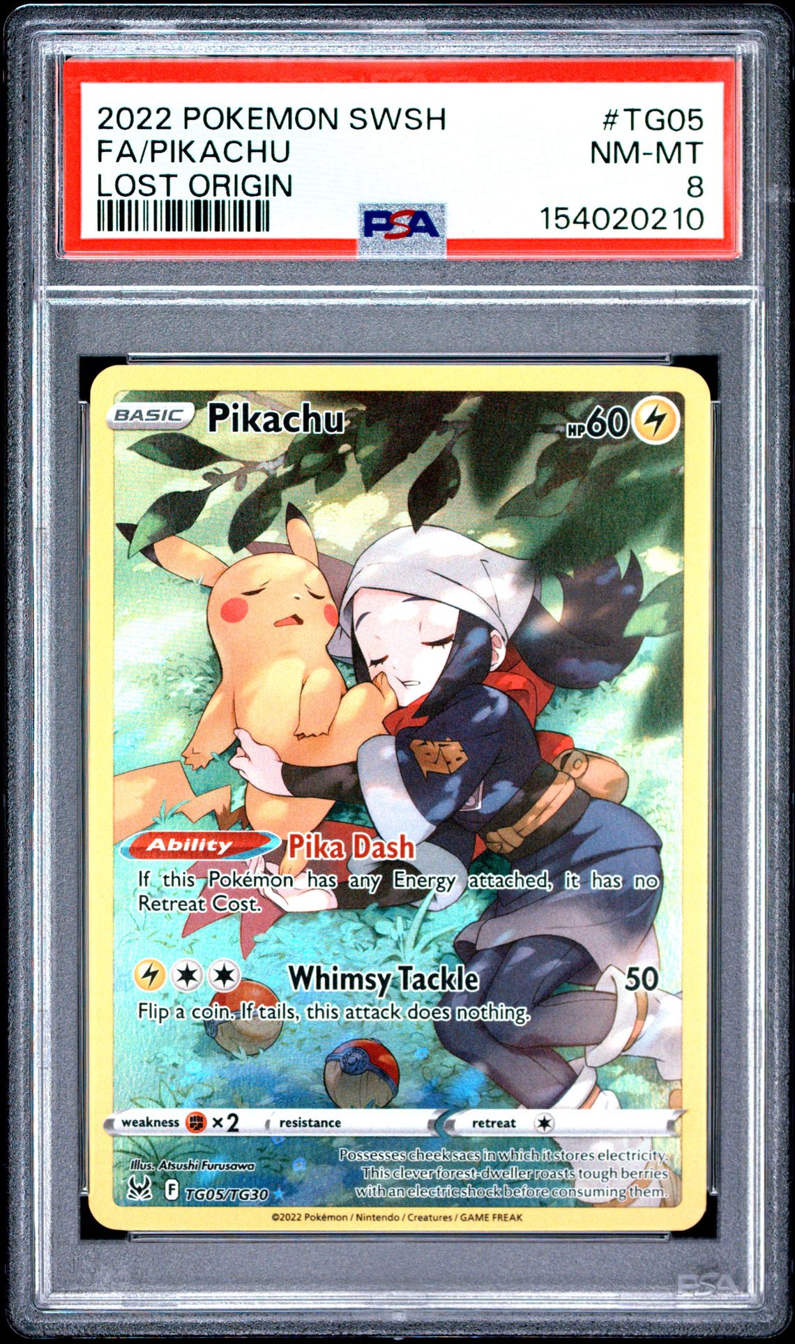 2022 Pokemon Sword & Shield Lost Origin Fa/Pikachu #Tg05 (Lost Origin) Nm-Mt 8 front