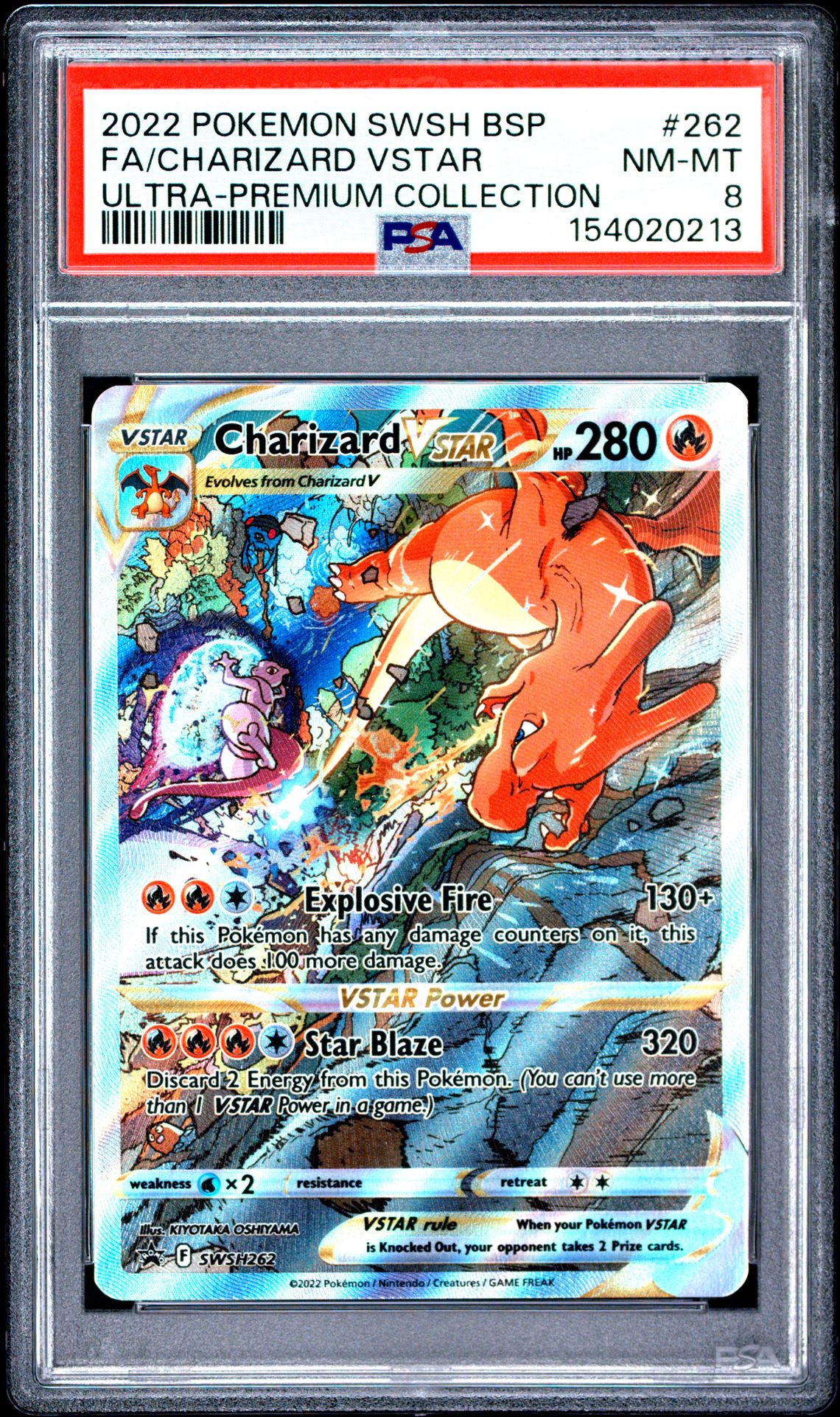 2022 Pokemon Swsh Black Star Promo Fa/Charizard Vstar #262 (Ultra-Premium Collection) Nm-Mt 8 front