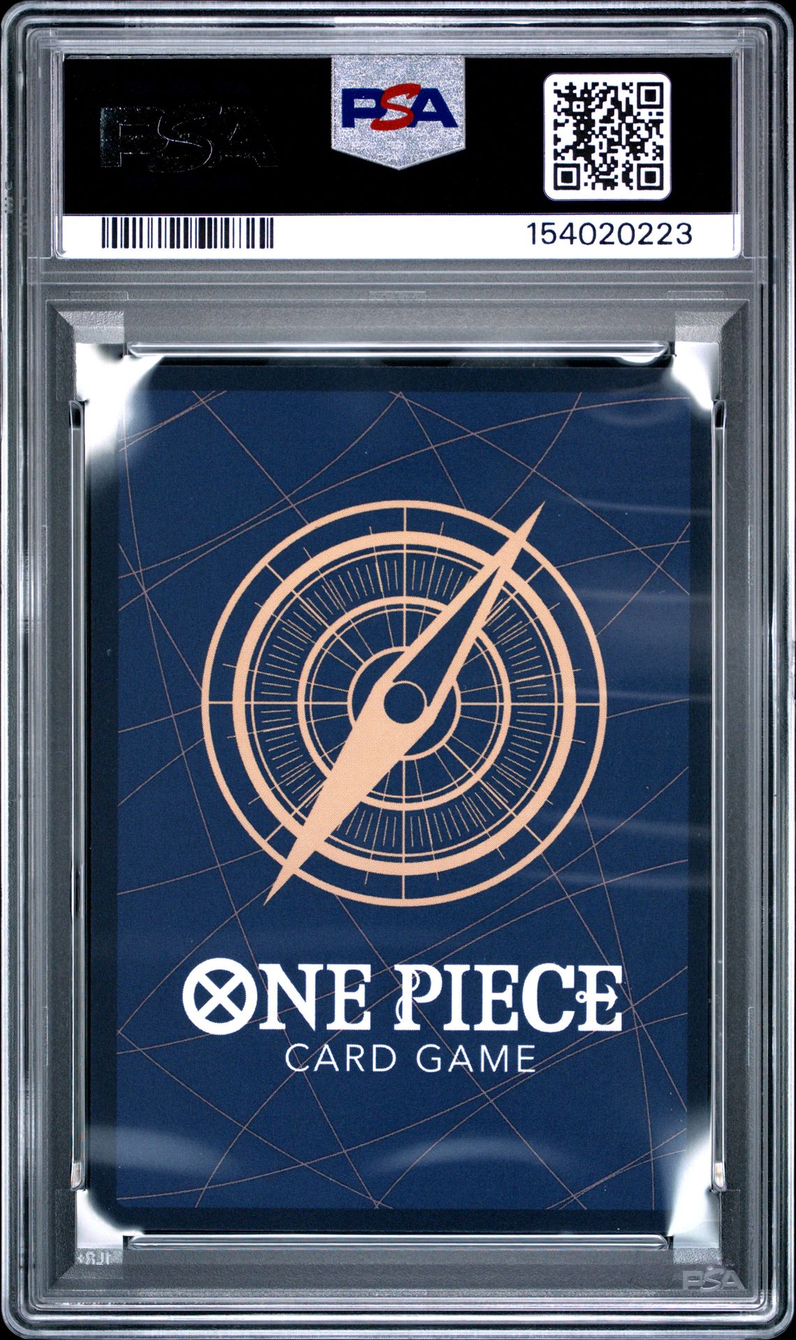 2026 One Piece Promos Monkey D. Luffy #055 (Coll Basketball: Us Voyage) Gem Mt 10 back view - PSA certificate #154020223