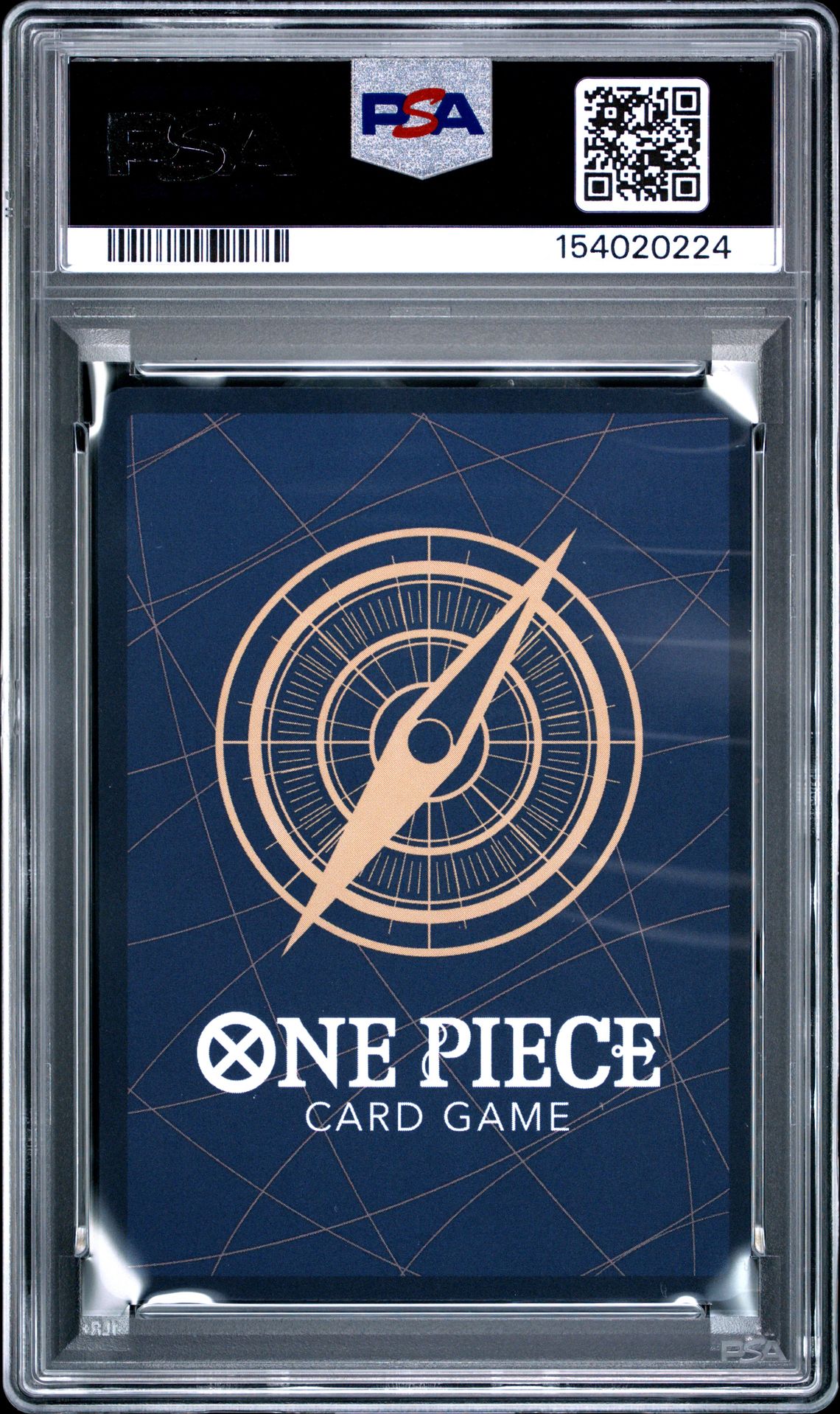 2026 One Piece Promos Monkey D. Luffy #055 (Coll Basketball: Us Voyage) Gem Mt 10 back view - PSA certificate #154020224