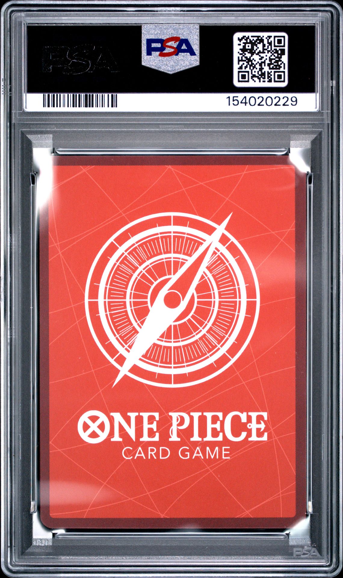 2023 One Piece Promos Monkey D. Luffy #P (Sealed Battle Vol.1) Gem Mt 10 back view - PSA certificate #154020229