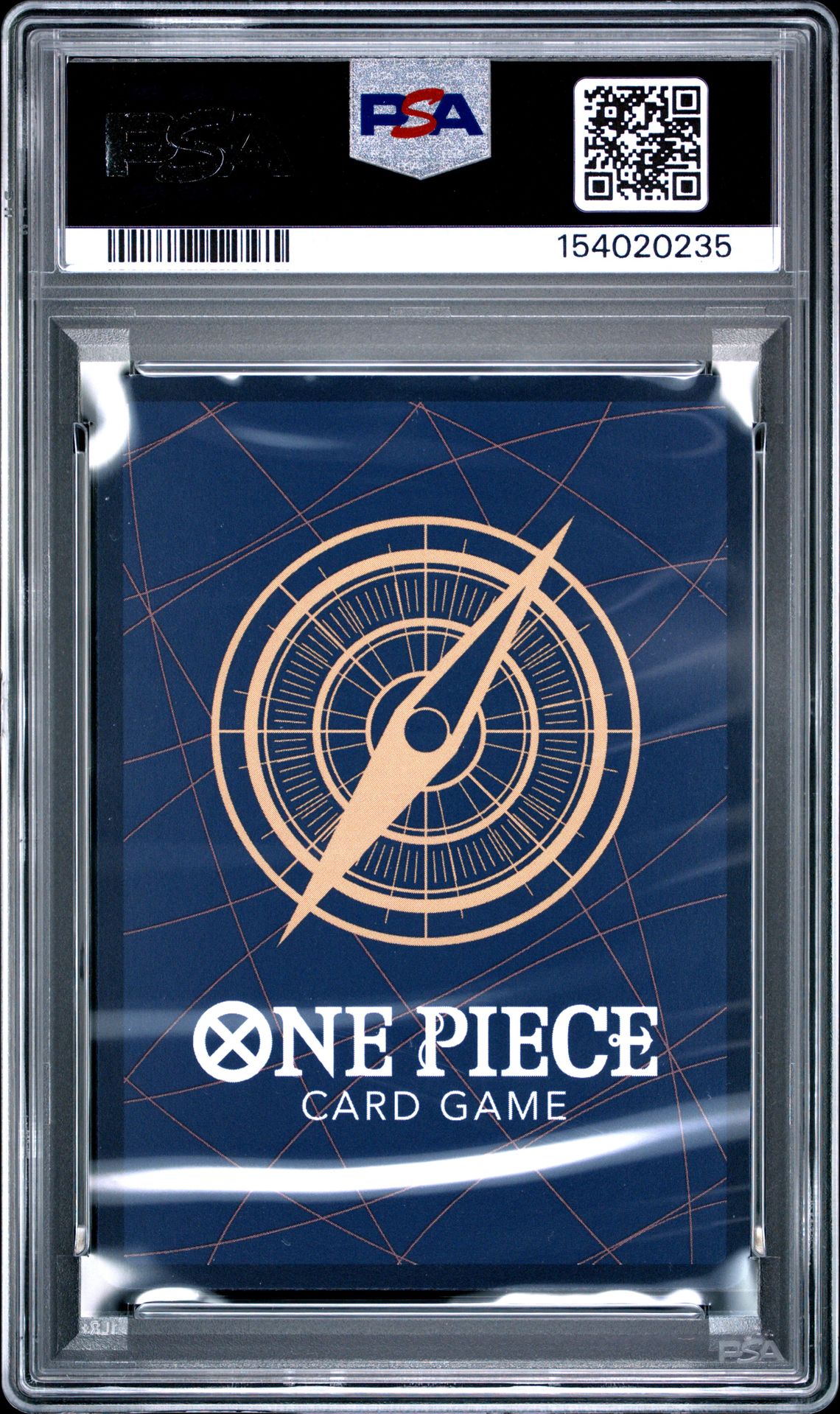 2025 One Piece Op13-Carrying On His Will Monkey D. Luffy #118 (Alternate Art) Gem Mt 10 back view - PSA certificate #154020235