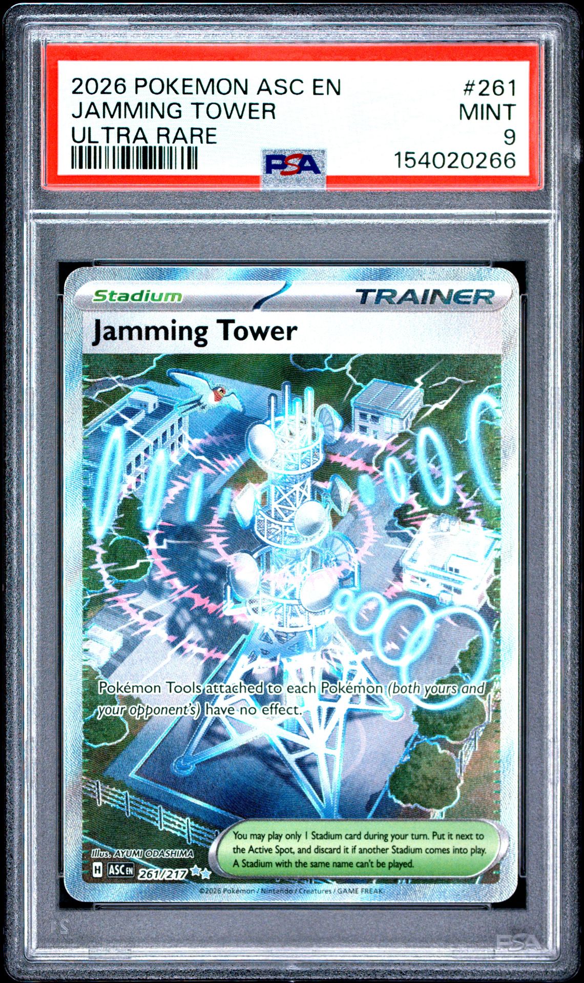 2026 Pokemon Asc En-Ascended Heroes Jamming Tower #261 (Ultra Rare) Mint 9 front