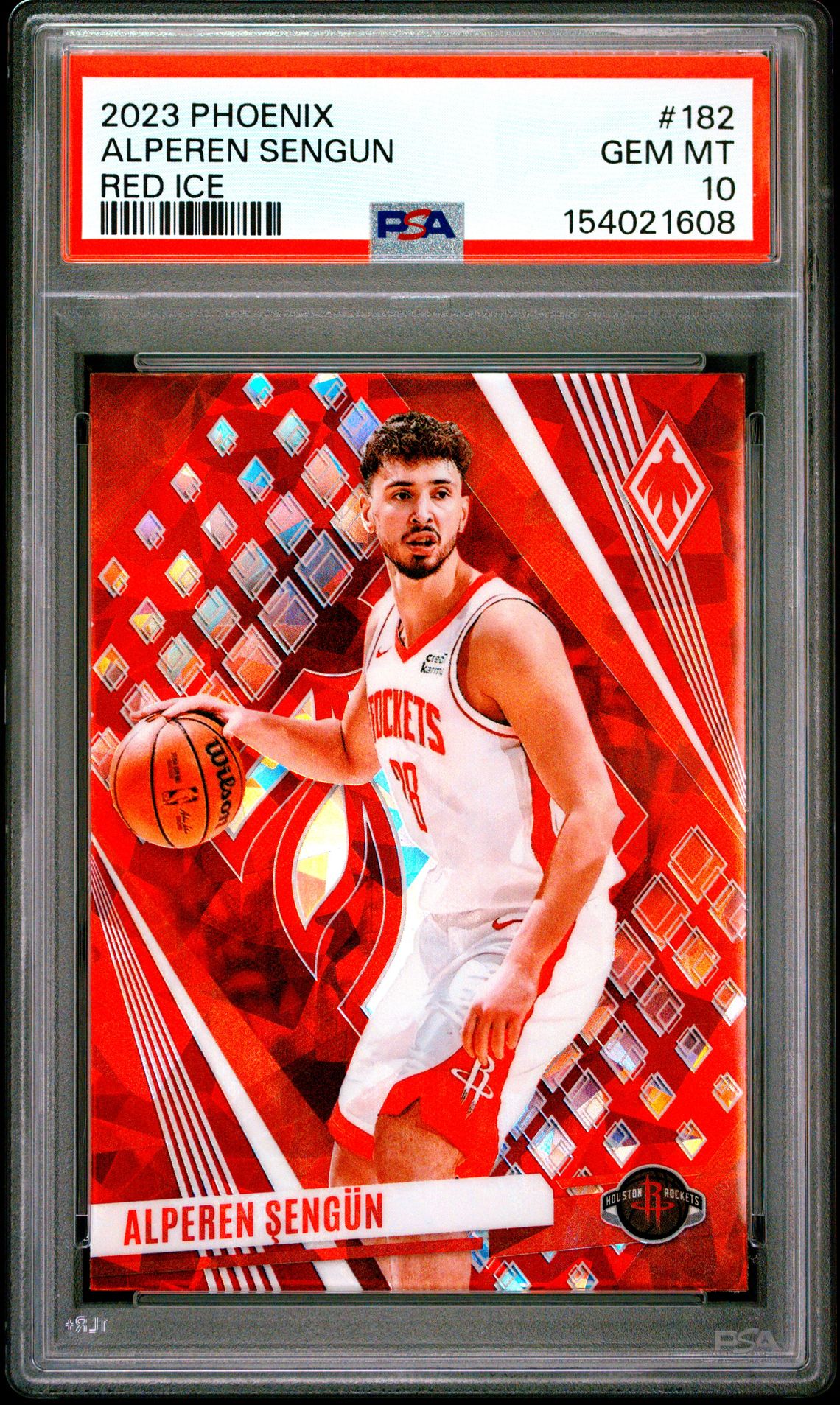 2023 Panini PANINI PHOENIX RED ICE #182 Alperen Sengun front