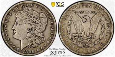 1896-S $1 F15