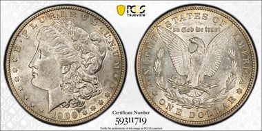 1900-S $1 AU55