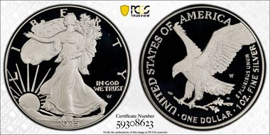 2025-W $1 Silver Eagle PR69DCAM