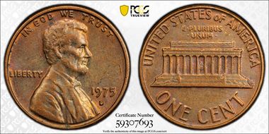 1975-D 1C AU55BN