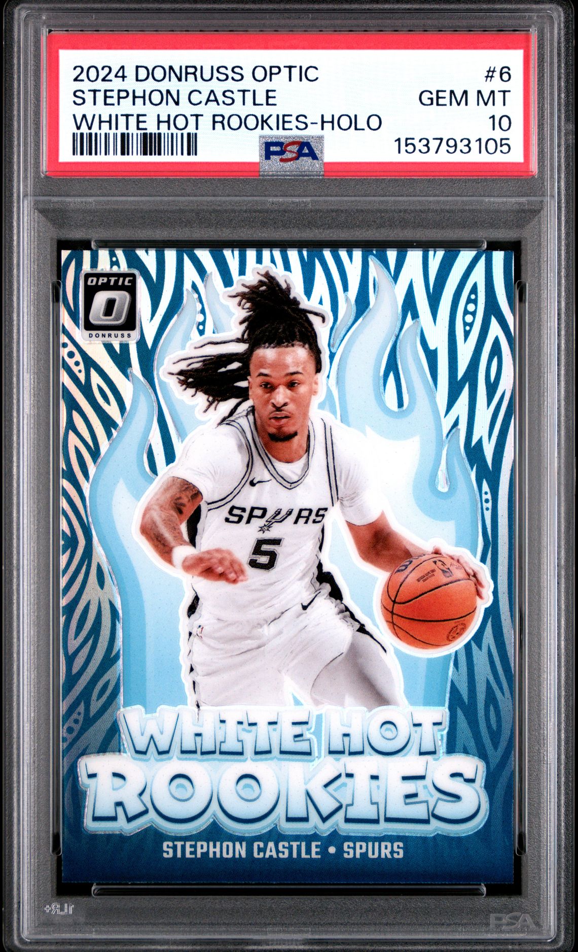 2024 Panini PANINI DONRUSS OPTIC WHITE HOT ROOKIES HOLO #6 Stephon Castle front