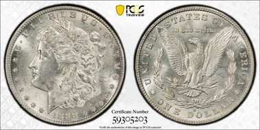 1888-S $1 MS62