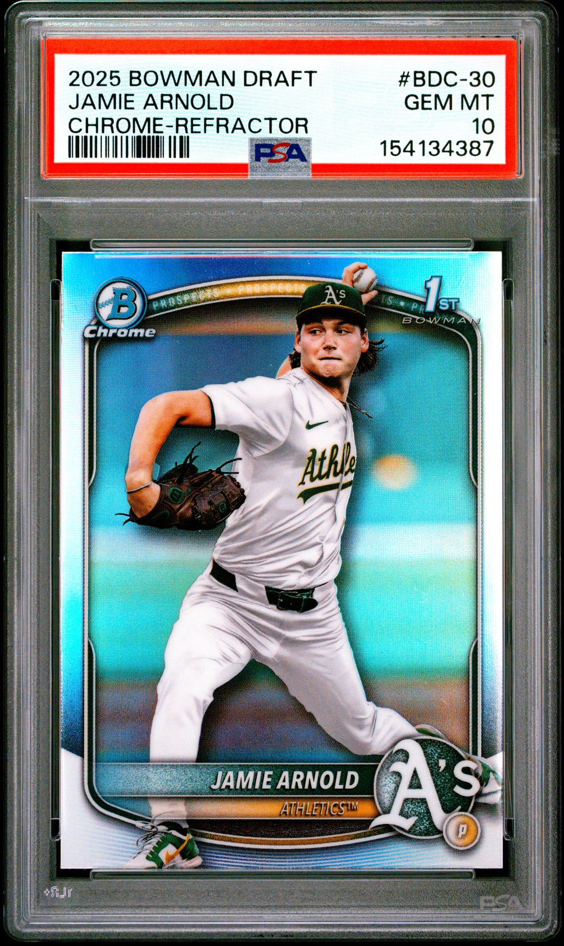 2025 Bowman BOWMAN DRAFT Refractor #BDC-30 Jamie Arnold front