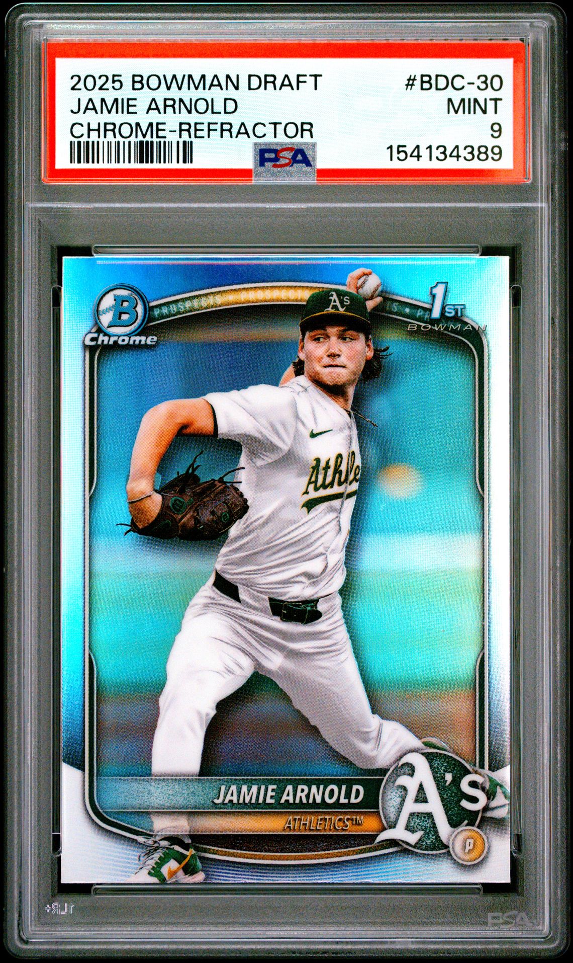 2025 Bowman Draft BOWMAN DRAFT CHROME-REFRACTOR #BDC-30 Jamie Arnold front