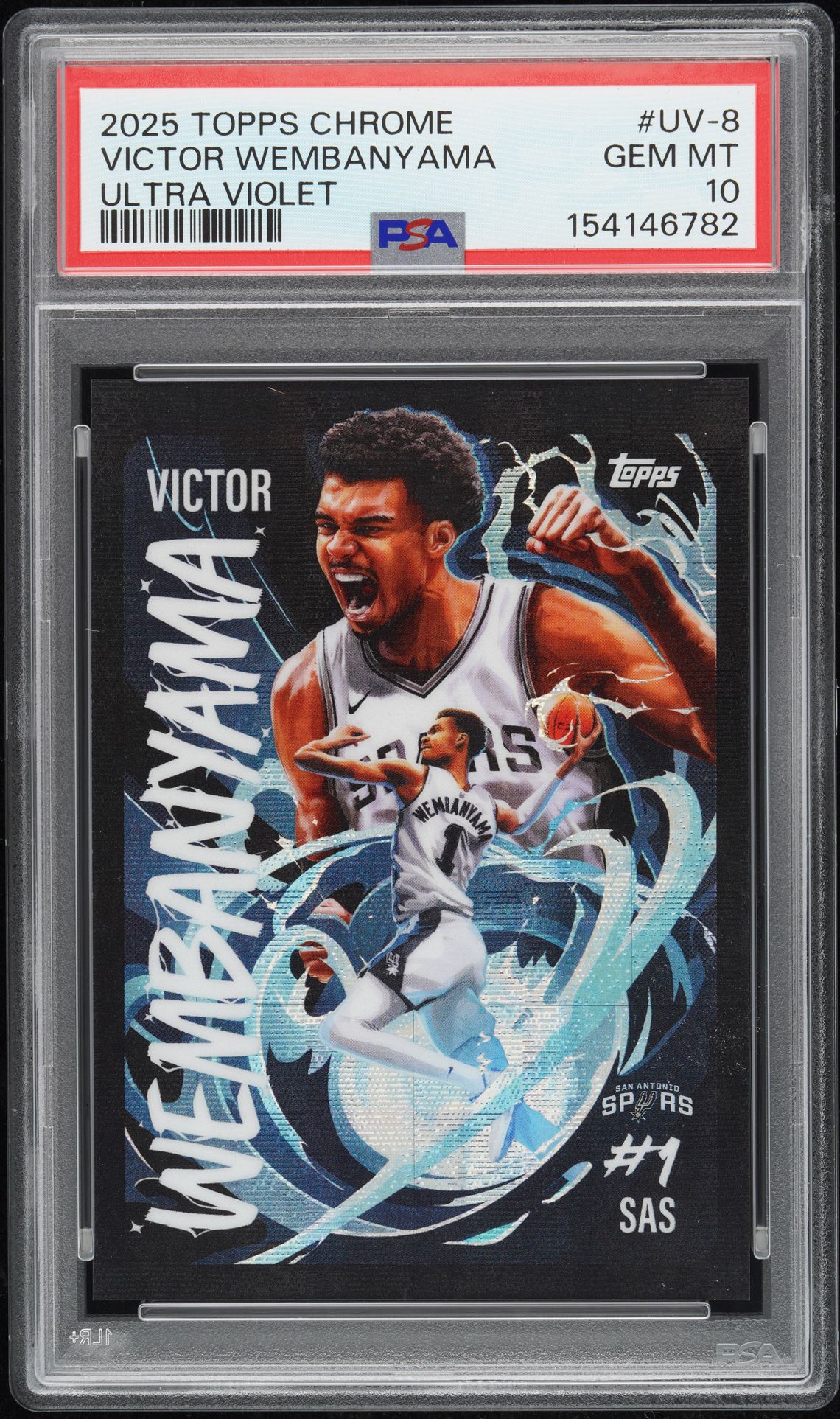 WEMBANYAMA TOPPS CHROME ULTRA VIOLET 2025
