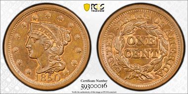 1850 1C N-13 MS65BN