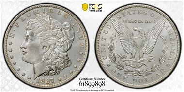 1887-O $1 MS64PL