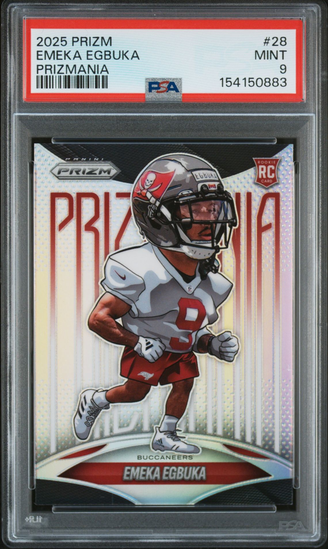 2025 Panini Prizm Prizmania Emeka Egbuka #28 Mint 9 front