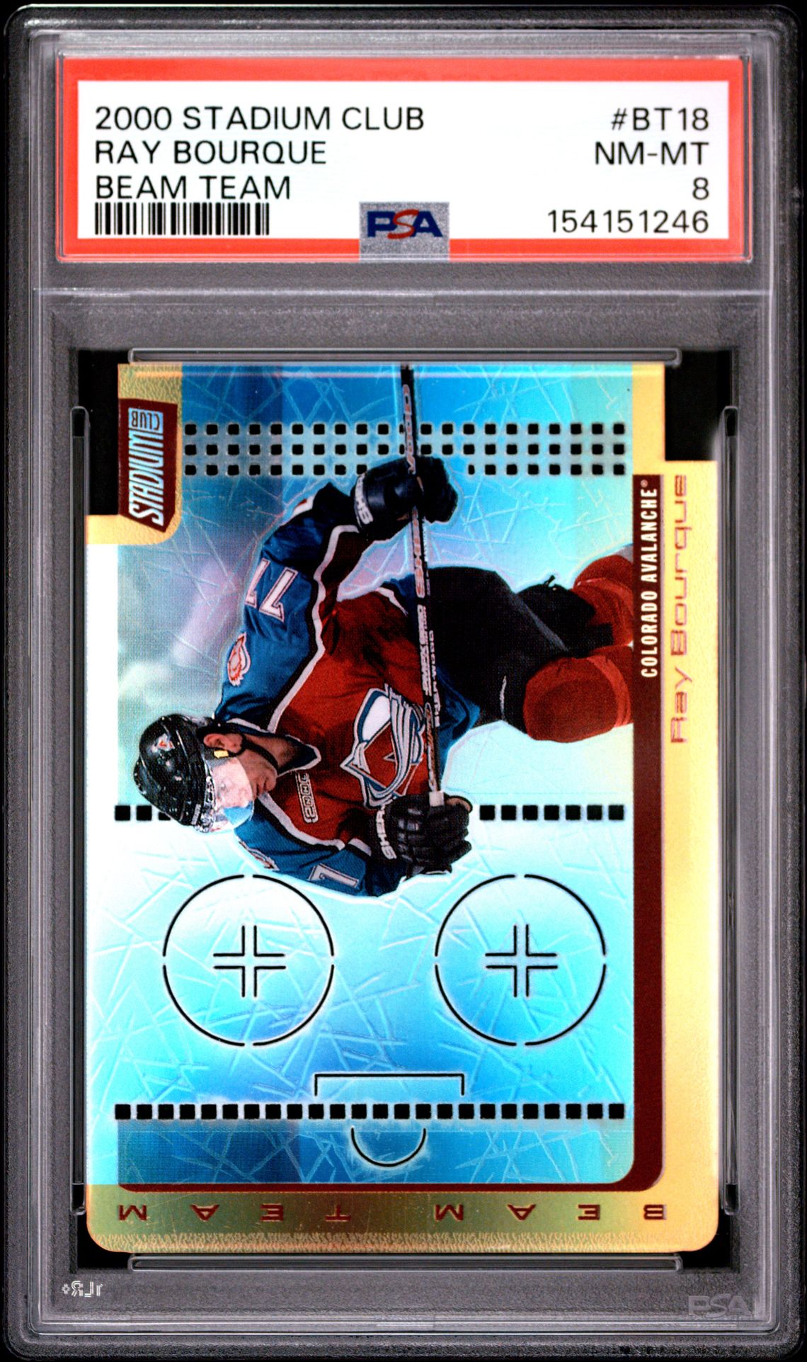 2000 Stadium Club Beam Team Ray Bourque #Bt18 (Beam Team) Nm-Mt 8 front