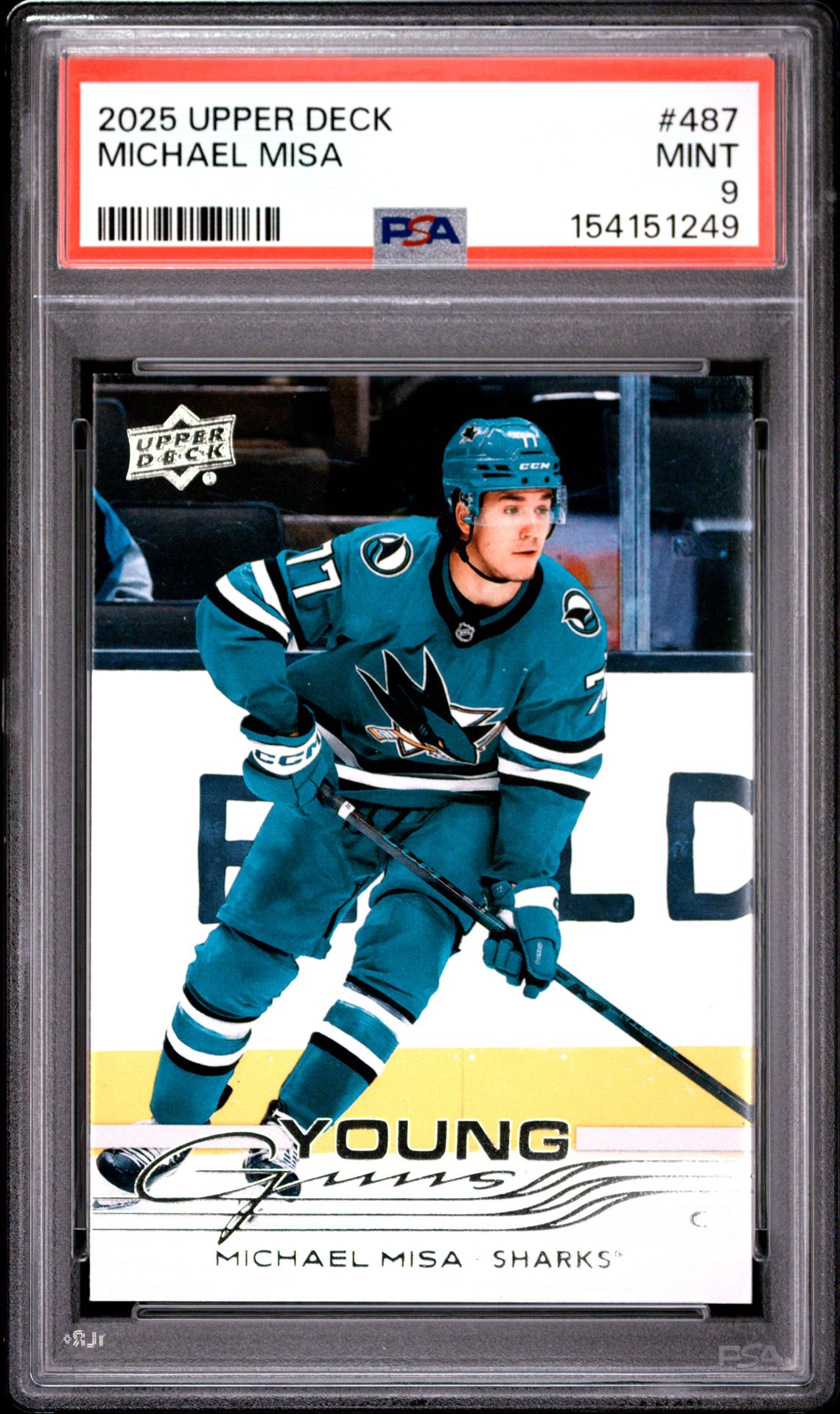 2025 Upper Deck Michael Misa #487 Mint 9 front