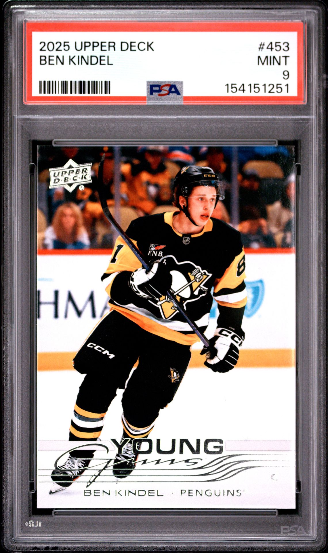 2025 Upper Deck Ben Kindel #453 Mint 9 front