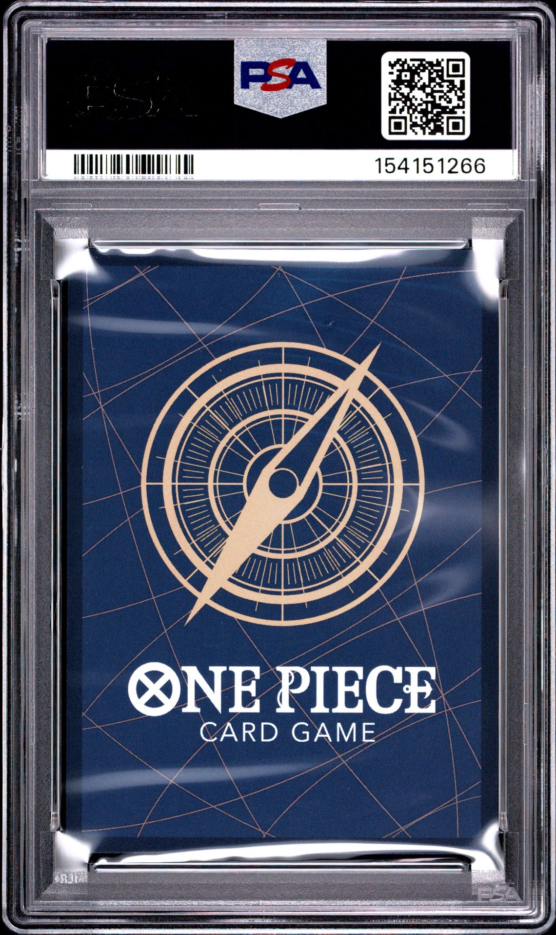 2025 One Piece Op11-A Fist Of Divine Speed Luffy-Tarou #005 (Special Alternate Art) Gem Mt 10 back view - PSA certificate #154151266