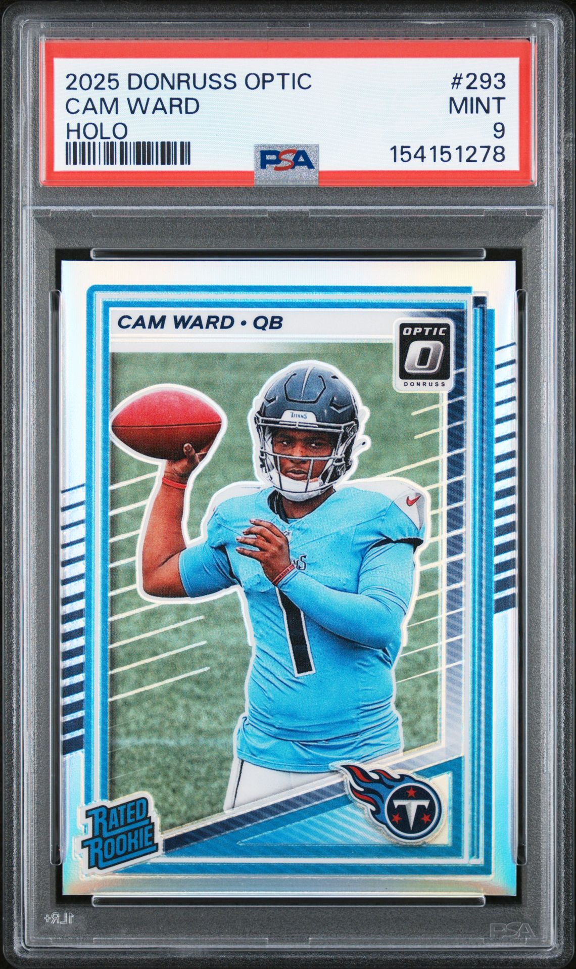 2025 Panini Donruss Optic Cam Ward #293 (Holo) Mint 9 front