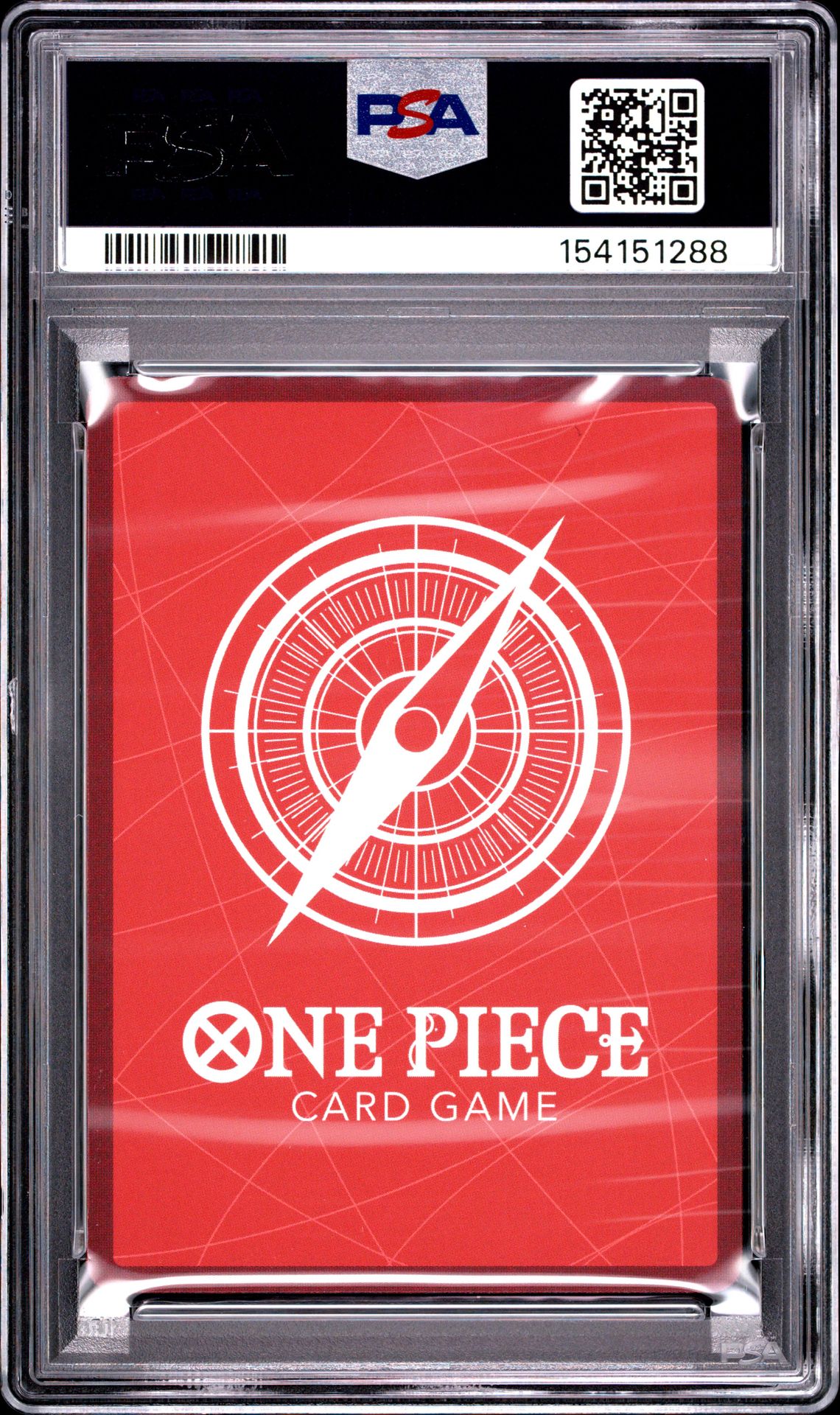 2025 One Piece Starter Deck St21-Ex Gear 5 Monkey D. Luffy #001 (Black & White Alt Art) Gem Mt 10 back view - PSA certificate #154151288