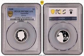 2008 $2 Silver PR70DCAM