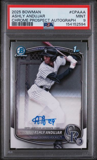 2025 Bowman Bowman Chrome #CPAAA Ashly Andujar front