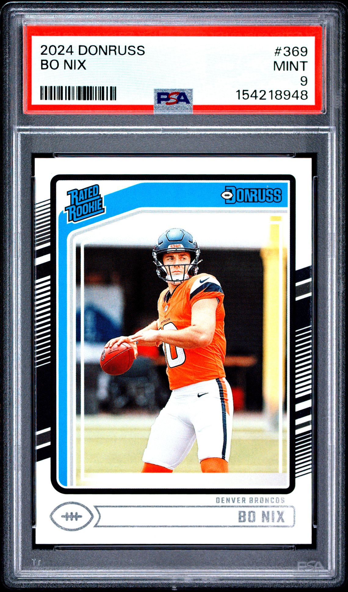 2024 Panini Donruss Bo Nix #369 Mint 9 front