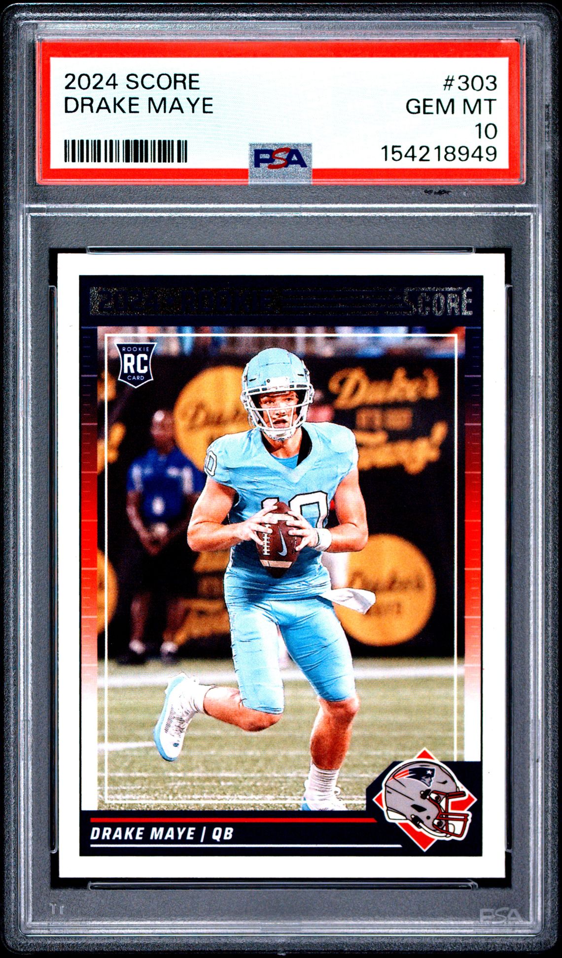 2024 PANINI SCORE DRAKE MAYE  303 GEM MT 10 front