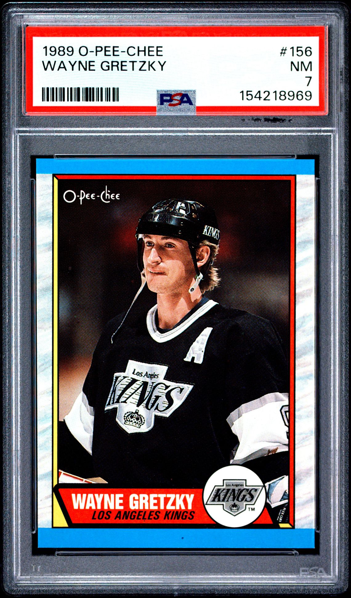 1989 O-Pee-Chee Wayne Gretzky #156 Nm 7 front