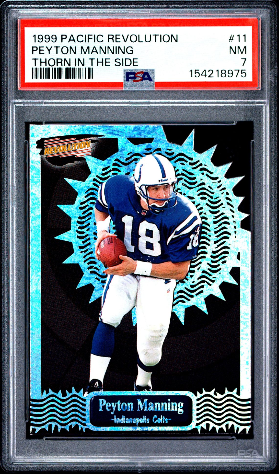 1999 Pacific Revolution Thorn In The Side Peyton Manning #11 (Thorn In The Side) Nm 7 front