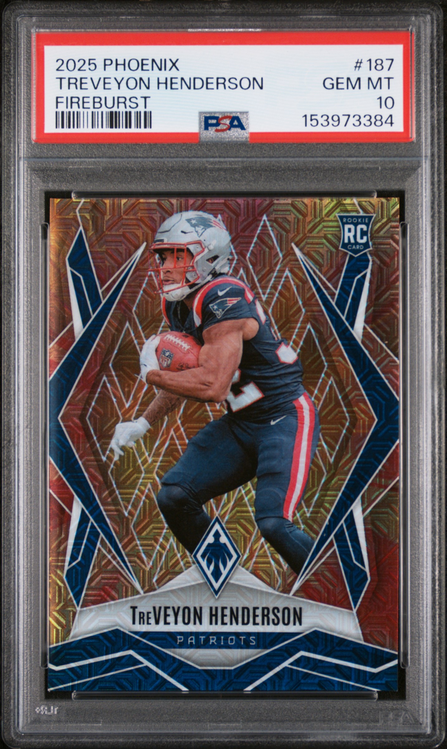2025 #187 Treveyon Henderson PSA 10 Panini Phoenix