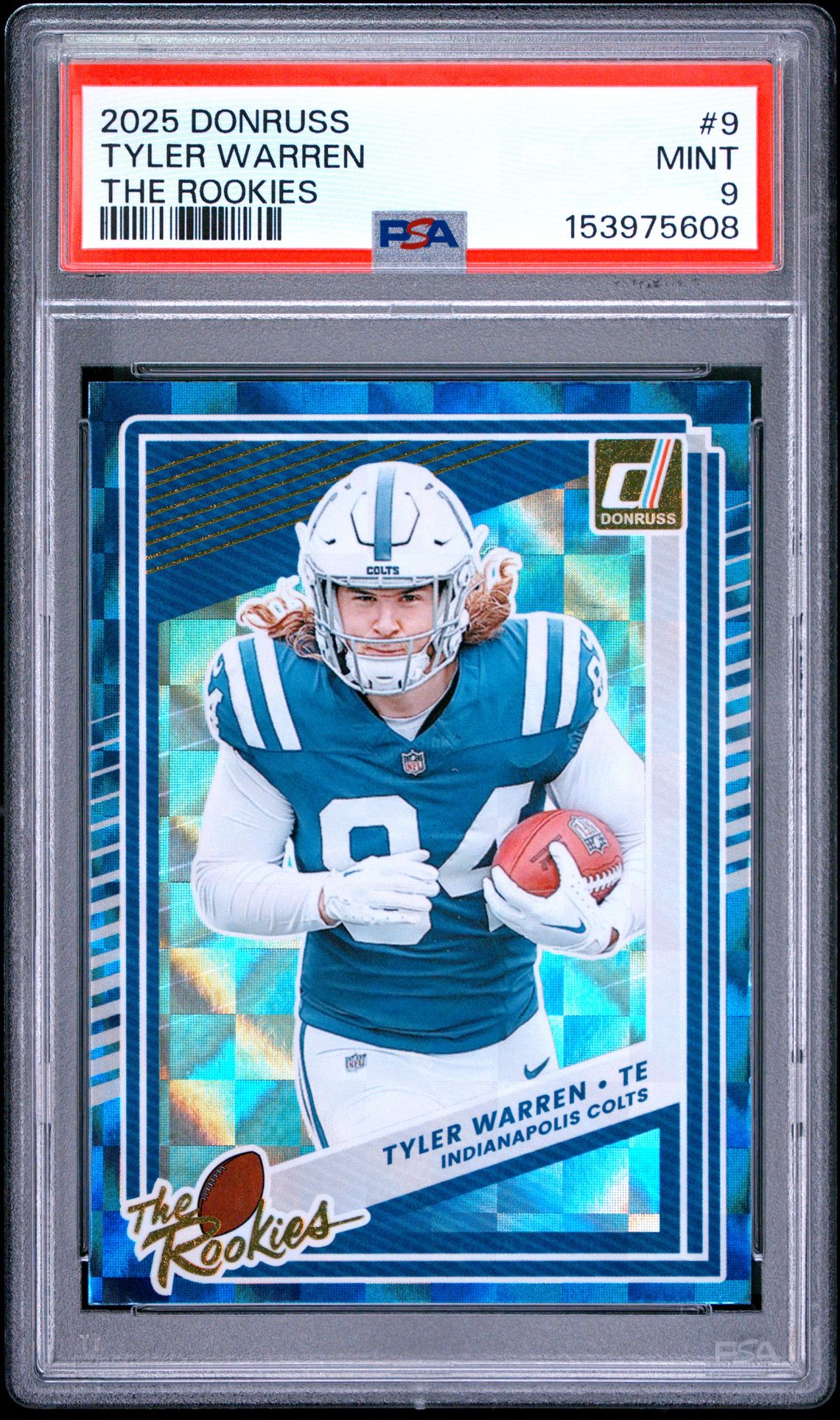 2025 Panini Donruss The Rookies Tyler Warren #9 Mint 9 front