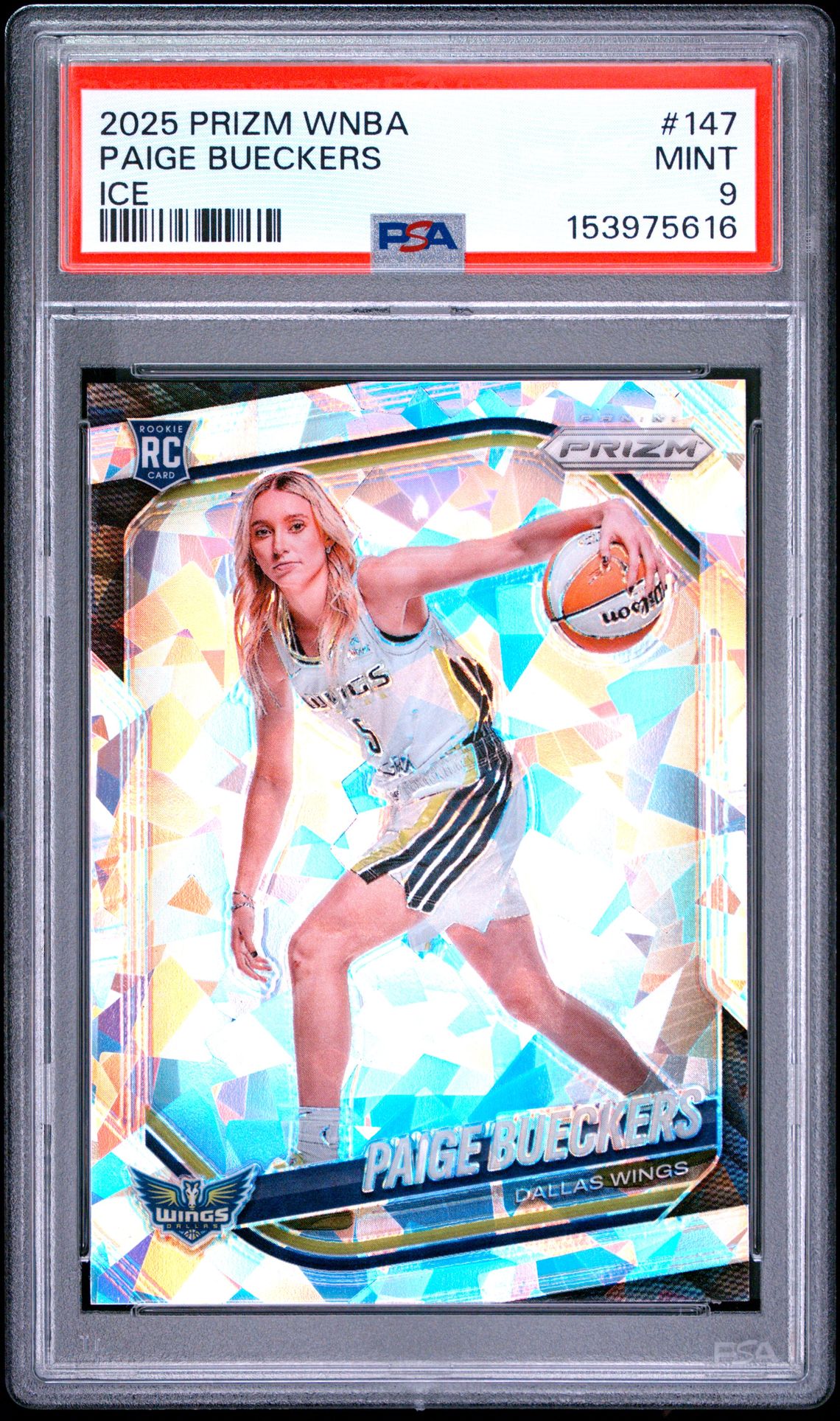 2025 Panini Prizm Wnba Paige Bueckers #147 (Ice) Mint 9 front