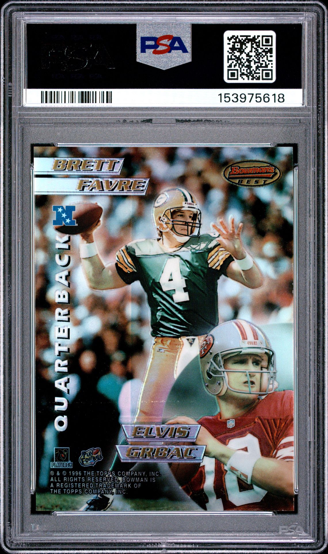 1996 Bowman's Best Mirror Image Fvr/Grbc/Elwy/Blds #2 (Refractor) Nm 7 back