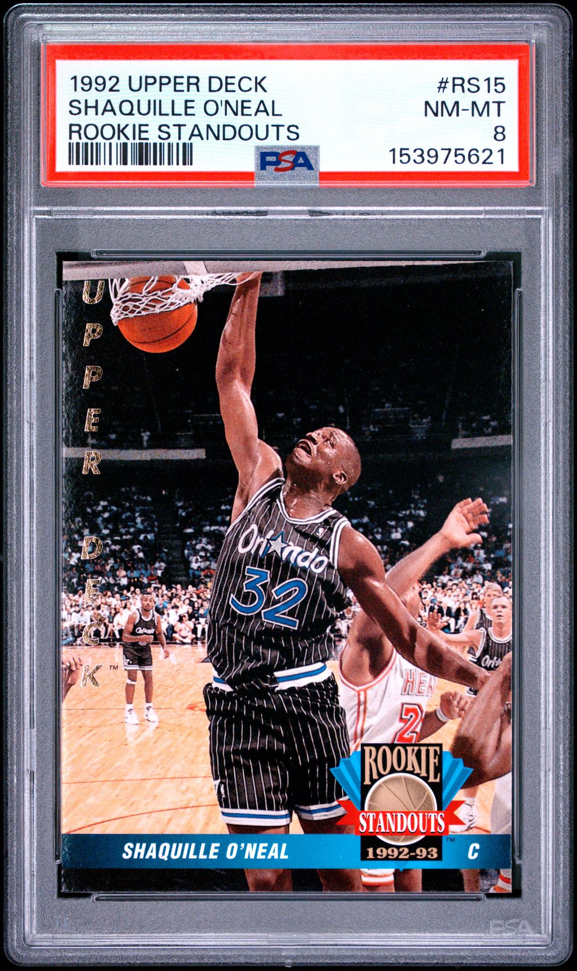 1992 Upper Deck Rookie Standouts Shaquille O'neal #Rs15 (Rookie Standouts) Nm-Mt 8 front