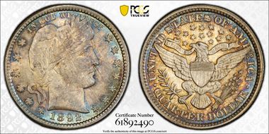 1892 25C MS65