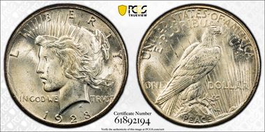 1928 $1 MS64