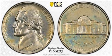 1940 5C Reverse of 1940 PR67