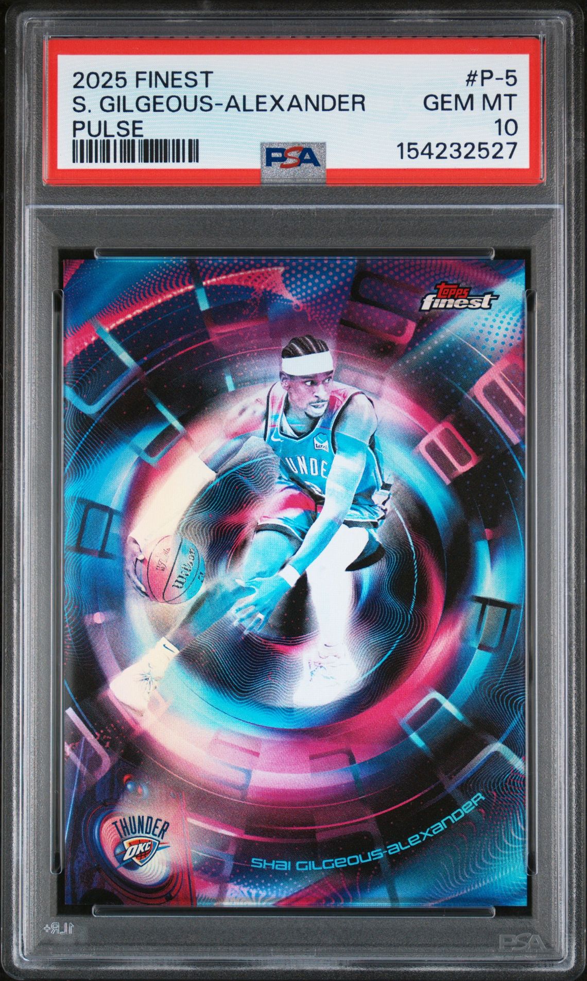 2025 Topps TOPPS FINEST PULSE #P-5 S. Gilgeous-Alexander front