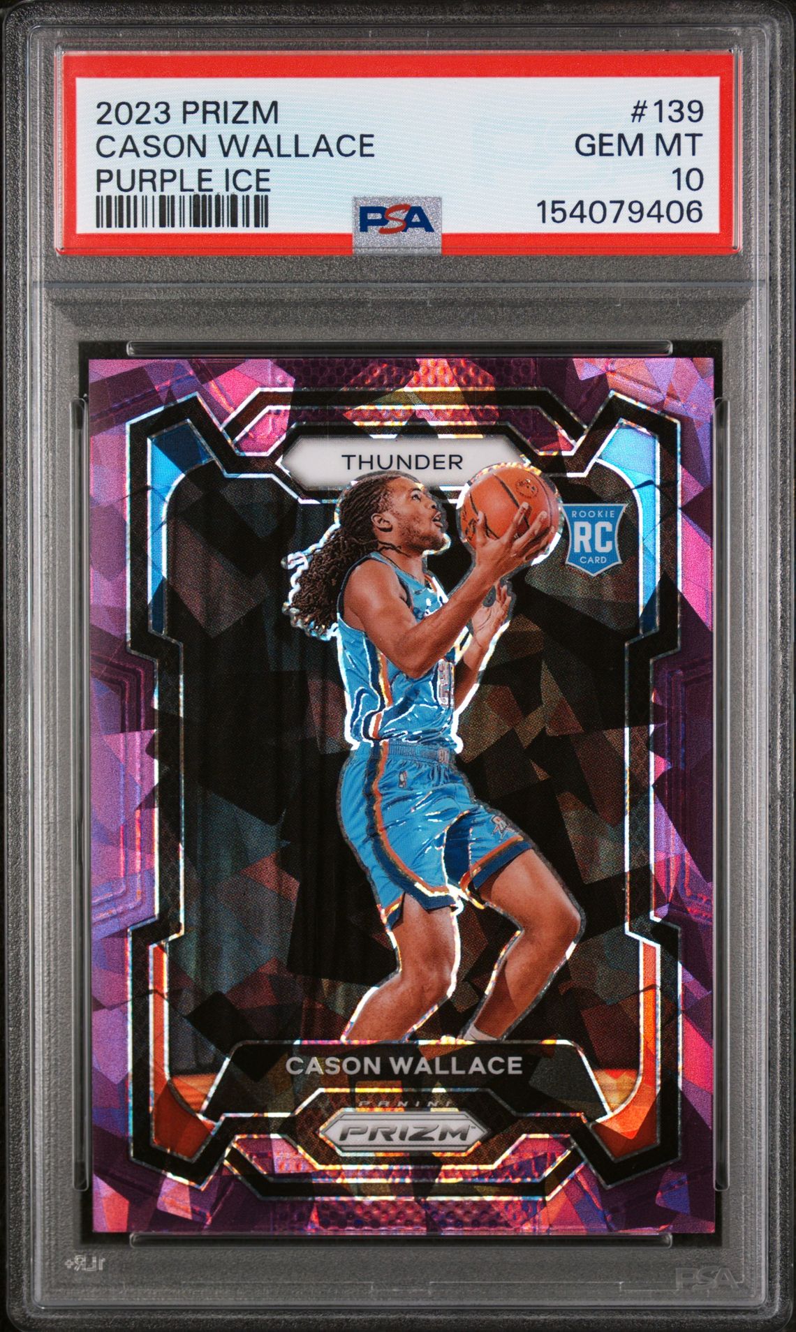 2023 Panini PANINI PRIZM PURPLE ICE #139 Cason Wallace front
