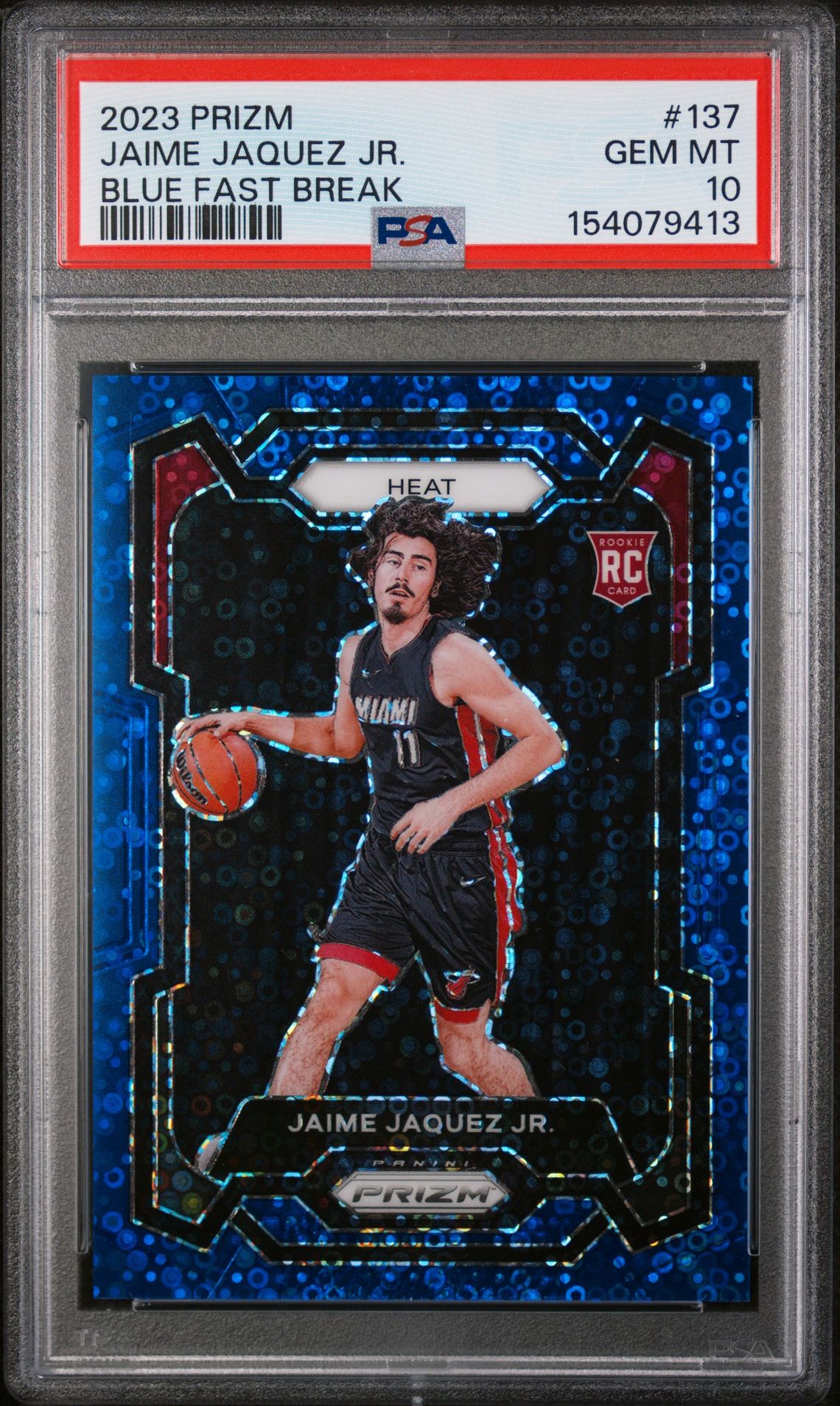 2023 Panini PANINI PRIZM BLUE FAST BREAK #137 Jaime Jaquez Jr. front
