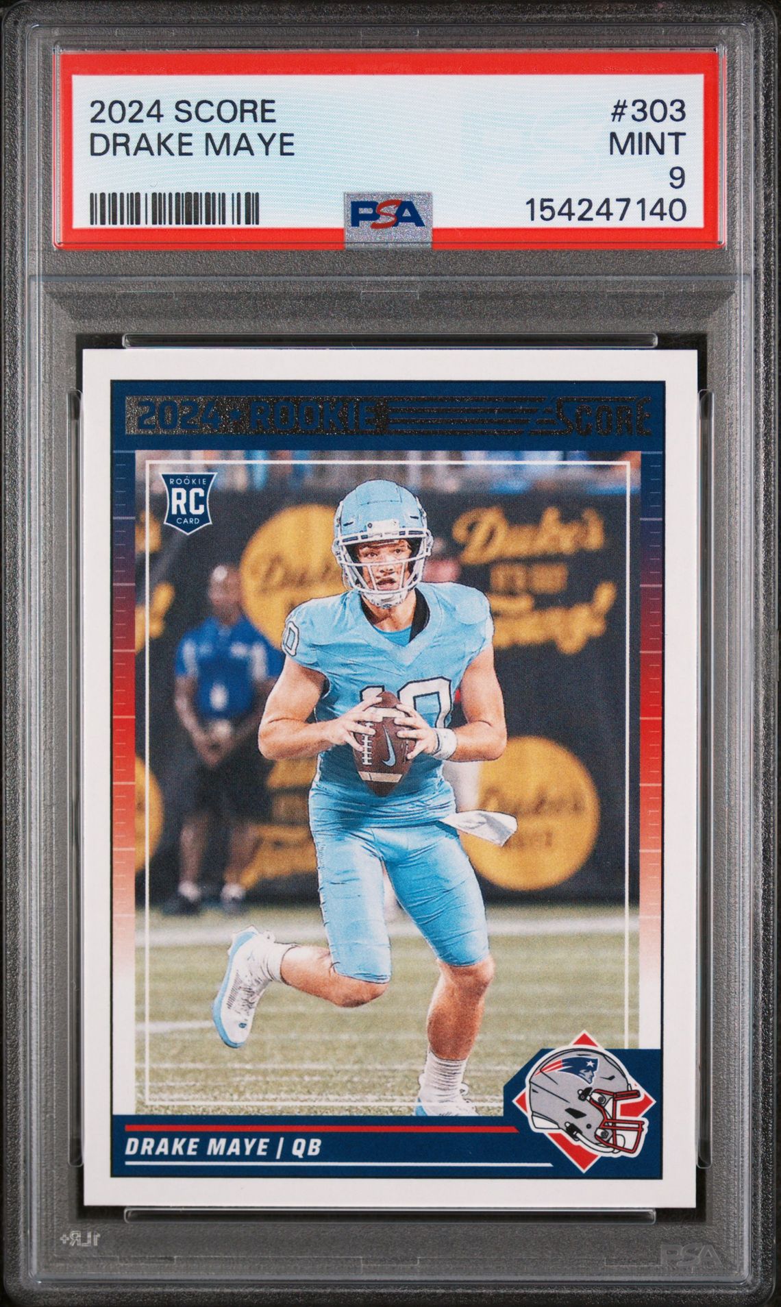 2024 Panini Score Drake Maye #303 Mint 9 front