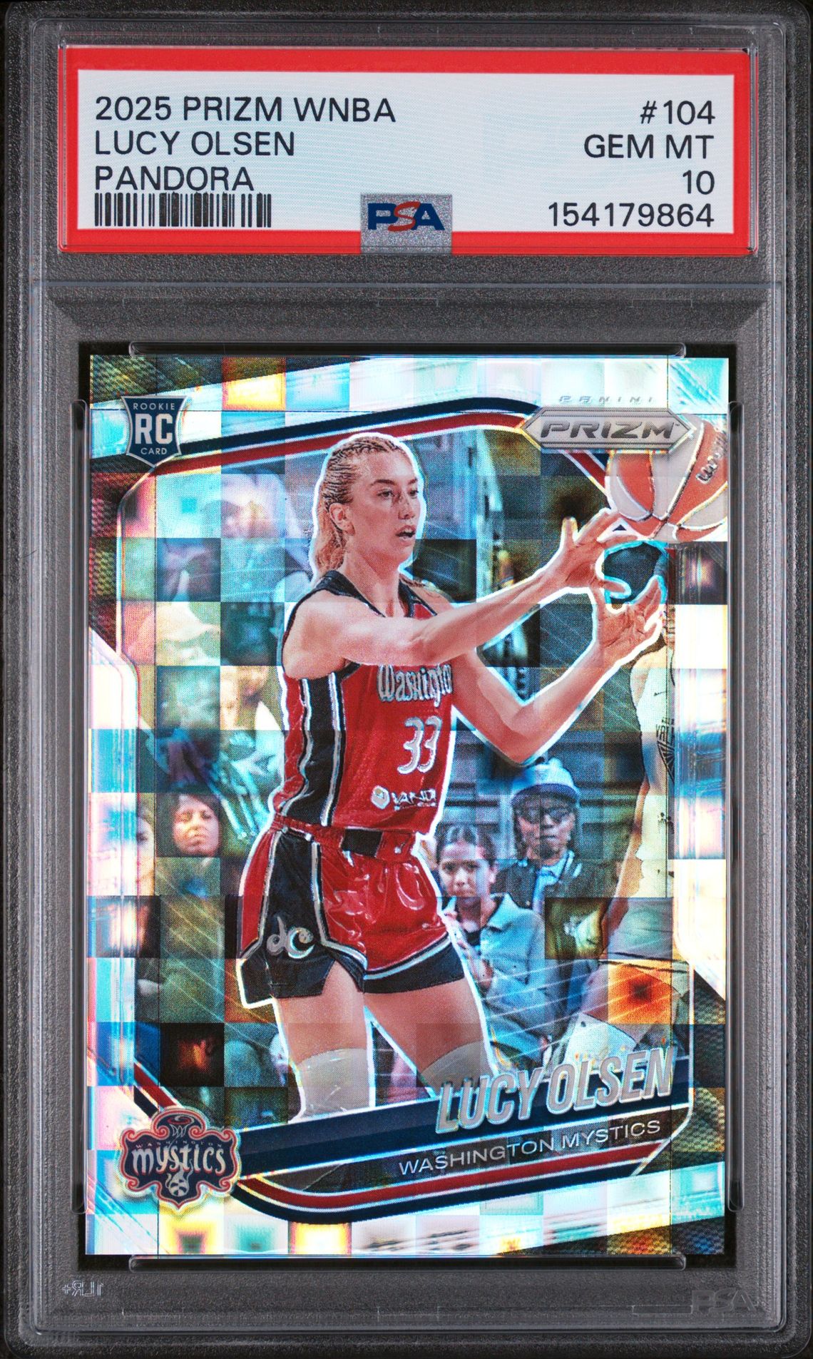 2025 Panini PANINI PRIZM WNBA PANDORA #104 Lucy Olsen front