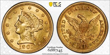 1902 $2.50 MS61