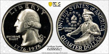 1976-S 25C Silver PR67CAM